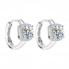 Hoop Diamond Earrings