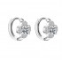 Hoop Diamond Earrings