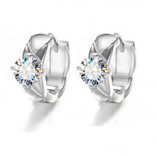 Hoop Diamond Earrings