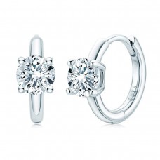 Hoop Diamond Earrings