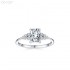 Radiant Moissanite diamond Solitaire Ring