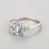 Radiant Moissanite diamond Solitaire Ring