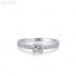 Round Moissanite diamond Pave Ring