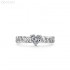 6.5x6.5mm 1.0ct Heart Moissanite diamond Solitaire Ring 