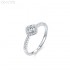 Round Moissanite diamond Halo Pave Ring 