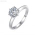 6 Claw 6.5mm 1.0ct Round Moissanite diamond Solitaire Ring 