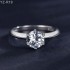 6 Claw 6.5mm 1.0ct Round Moissanite diamond Solitaire Ring 