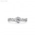 5x7mm 1.0ct Oval Moissanite diamond Solitaire Ring