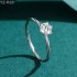 6 Claw Round Moissanite diamond Solitaire Ring