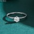 6 Claw Round Moissanite diamond Solitaire Ring