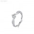 5.0mm 0.5ct Round Moissanite diamond Pave Ring 