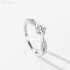 5.0mm 0.5ct Round Moissanite diamond Pave Ring 