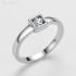 Princess Moissanite diamond Solitaire Ring 