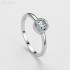 Princess Moissanite diamond Solitaire Ring