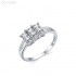 Radiant Moissanite diamond Eternity Ring 