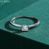 0.5ct Princess Moissanite diamond Solitaire Ring 