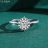 Round Moissanite diamond Halo Ring