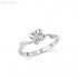 Round Moissanite diamond Solitaire Ring