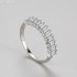 Baguette Moissanite diamond Eternity Ring 