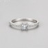 Radiant Moissanite diamond Pave Ring