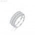 Baguette Moissanite diamond Eternity Ring 