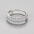 Baguette Moissanite diamond Eternity Ring 