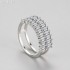 Baguette Moissanite diamond Eternity Ring 