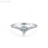 5x7mm 1ct Pear Moissanite diamond Pave Ring