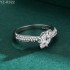 Marquise Moissanite diamond Pave Ring