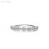 Pear Moissanite diamond Eternity Ring 