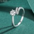 Round Moissanite diamond Solitaire Ring 