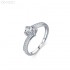 Radiant Moissanite diamond Pave Ring 