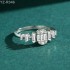 Baguette Moissanite diamond Eternity Ring 