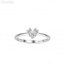 Pear Moissanite diamond Solitaire Ring