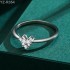 Pear Moissanite diamond Solitaire Ring