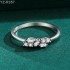 Baguette Moissanite diamond Eternity Ring 