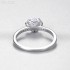 Heart Moissanite diamond Pave Ring 