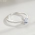 0.5ct Oval Moissanite diamond Solitaire Ring 