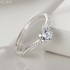 6 Claw 6.5mm 1.0ct Round Moissanite diamond Pave Ring