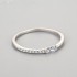  Radiant Moissanite diamond Pave Ring 