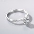 6 Claw 6.5mm 1.0ct Round Moissanite diamond Pave Ring