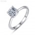 4 Claw 6x6mm 1.0ct Cushion Moissanite diamond Solitaire Ring