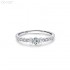 Round Moissanite diamond Pave Ring