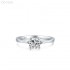 4 Claw 6.5mm 1.0ct Round Moissanite diamond Solitaire Ring