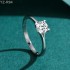 4 Claw 6.5mm 1.0ct Round Moissanite diamond Solitaire Ring