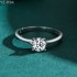 4 Claw 6.5mm 1.0ct Round Moissanite diamond Solitaire Ring