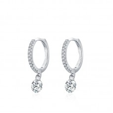 Hoop Diamond Earrings