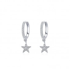 Hoop Diamond Earrings