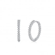 Hoop Diamond Earrings