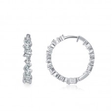 Hoop Diamond Earrings